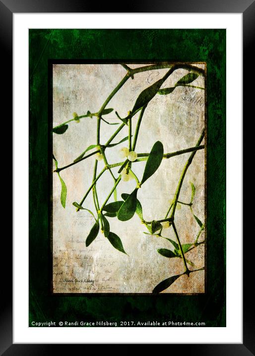 Green Harmony Framed Mounted Print by Randi Grace Nilsberg