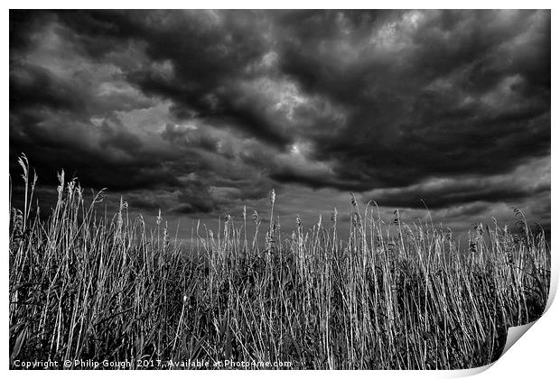 Heavy Clouds Print by Philip Gough