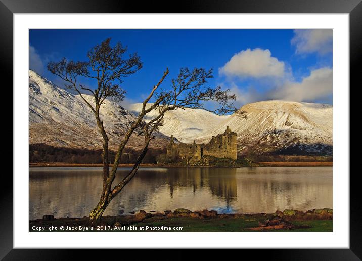 Kilchurn Castle. Framed Mounted Print by Jack Byers