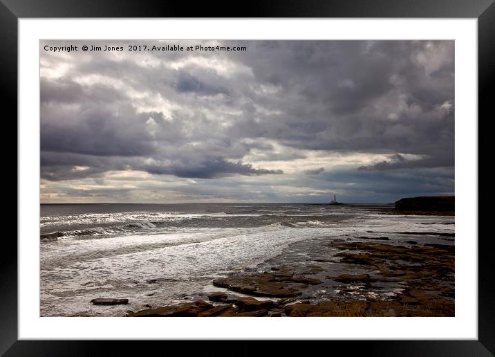 Northumbrian Seascape Framed Mounted Print by Jim Jones