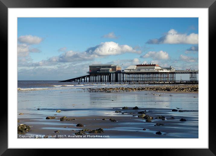 Cromer Pier in January Framed Mounted Print by Sally Lloyd