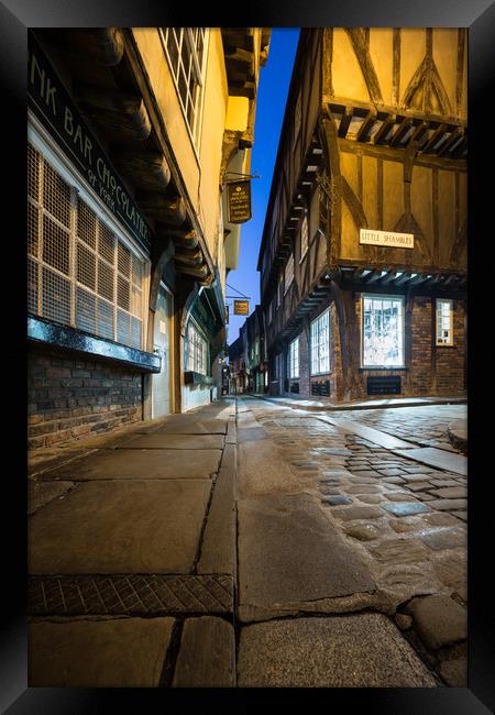 Blue Hour at The Shambles, York Framed Print by Phil MacDonald