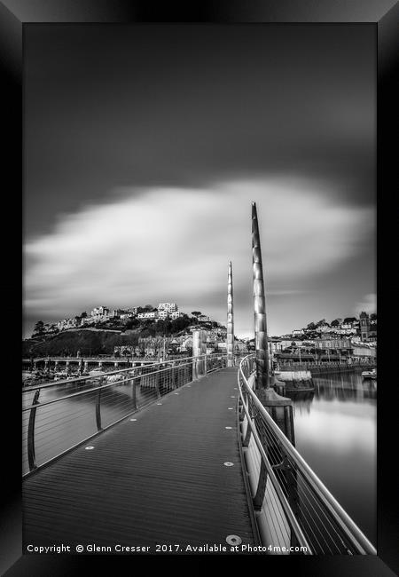 Torquay Harbour Bridge Framed Print by Glenn Cresser