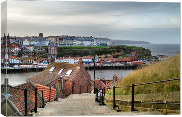 Whitby  Canvas Print by Sarah Couzens