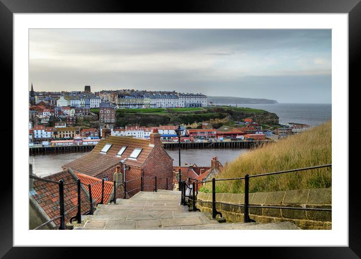 Whitby  Framed Mounted Print by Sarah Couzens