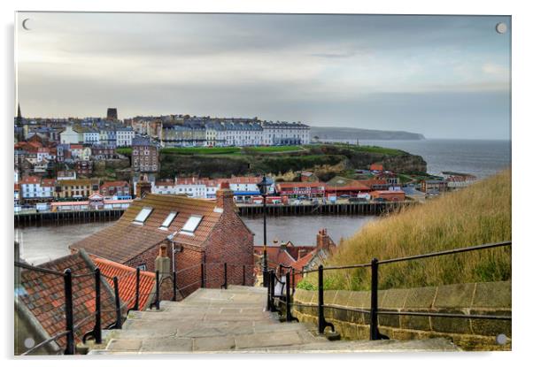 Whitby  Acrylic by Sarah Couzens