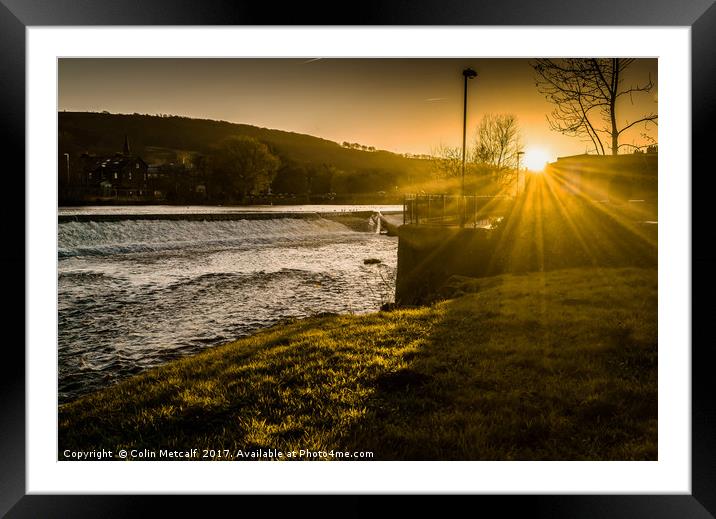 Late sun in Otley Framed Mounted Print by Colin Metcalf