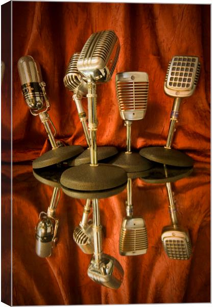 Island of Microphones Canvas Print by Roxane Bay