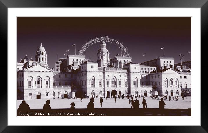 Horse Guards Parade Framed Mounted Print by Chris Harris