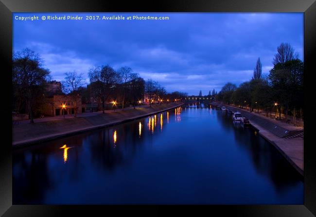 Daybreak over the River Ouse, York Framed Print by Richard Pinder