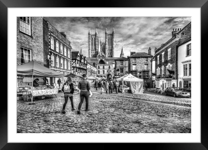 Lincoln Market Framed Mounted Print by Martin Parkinson