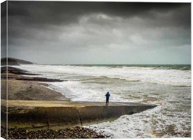 The Tempest of Amroth Canvas Print by Colin Allen
