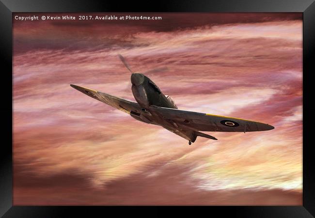 RAF Spitfire Framed Print by Kevin White