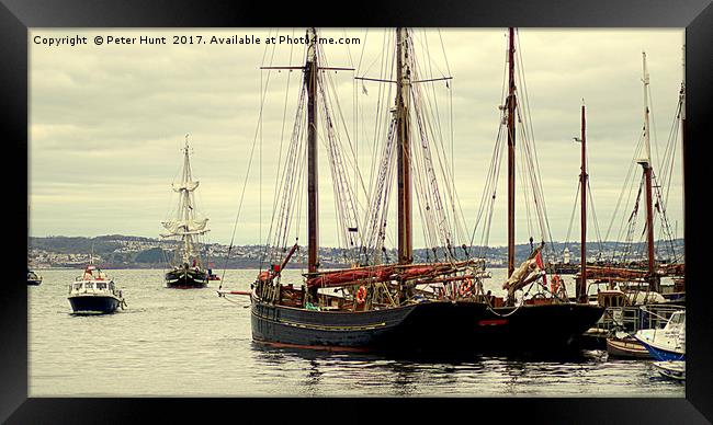 Coming Into Brixham Framed Print by Peter F Hunt