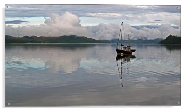 Anchored on Loch Fyne Acrylic by Rich Fotografi 