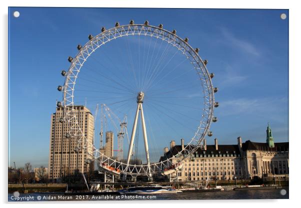 The London Eye  Acrylic by Aidan Moran