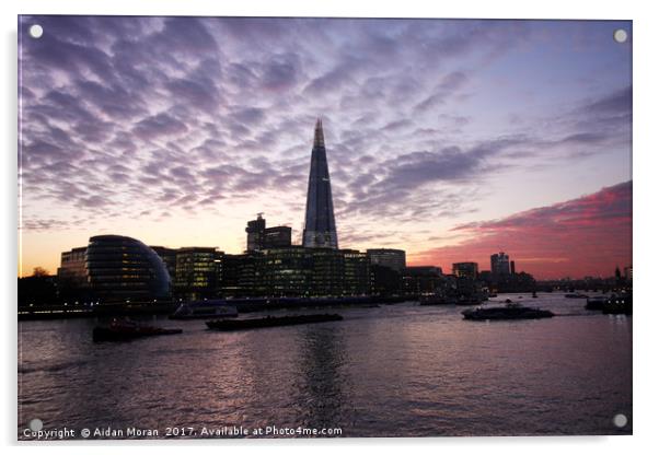 London Skyline  Acrylic by Aidan Moran