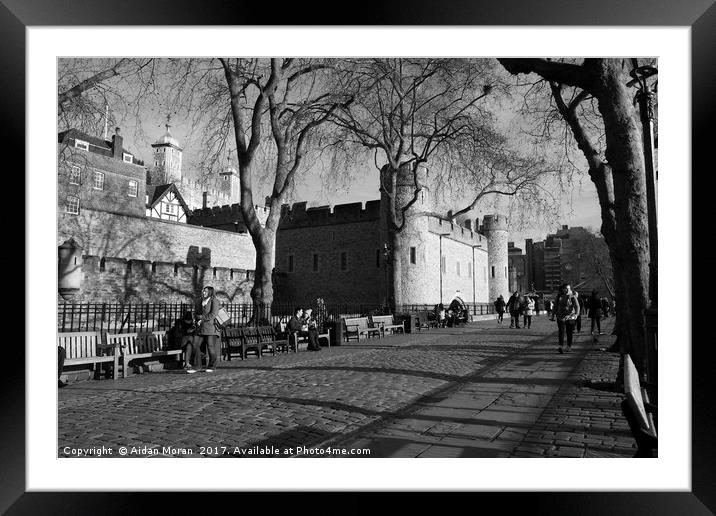 Tower Of London, England  Framed Mounted Print by Aidan Moran