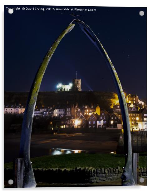 Whitbys Whale Jaw Bones Acrylic by David Irving