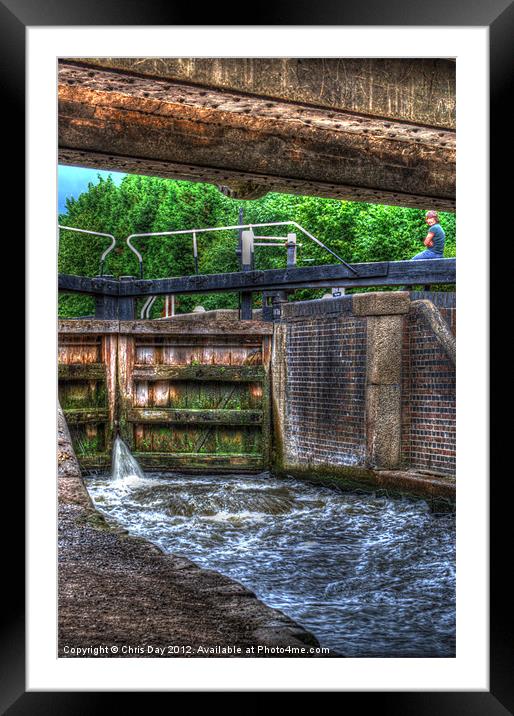 Lock Gates Framed Mounted Print by Chris Day