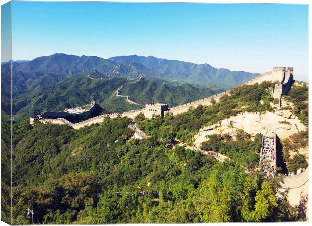 Great Wall China Canvas Print by Cecilia Zheng