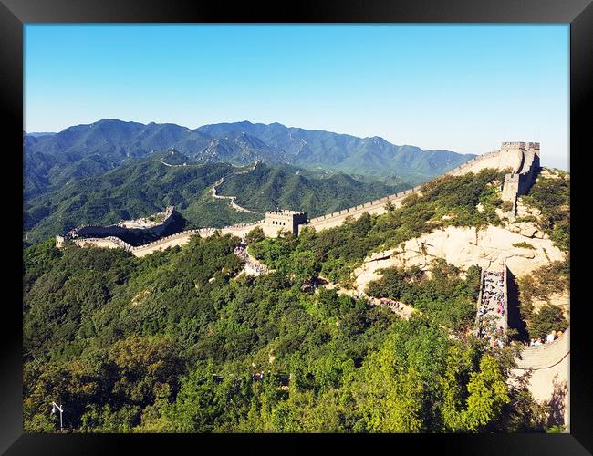 Great Wall China Framed Print by Cecilia Zheng