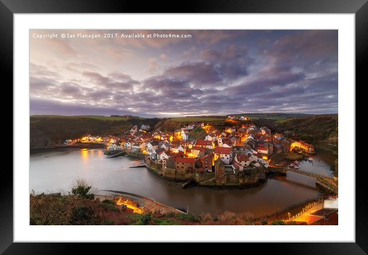 Staithes, North Yorkshire Framed Mounted Print by Ian Flanagan