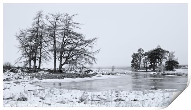 Winter on Loch Tulla Print by Stephen Taylor