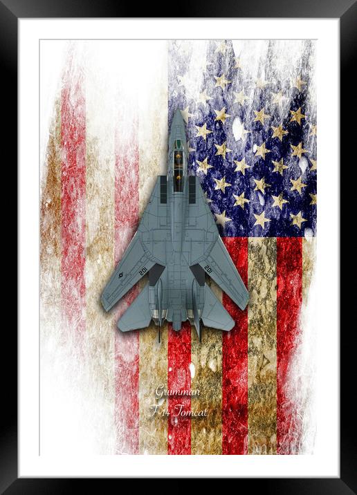 Grumman F-14 Tomcat Framed Mounted Print by J Biggadike