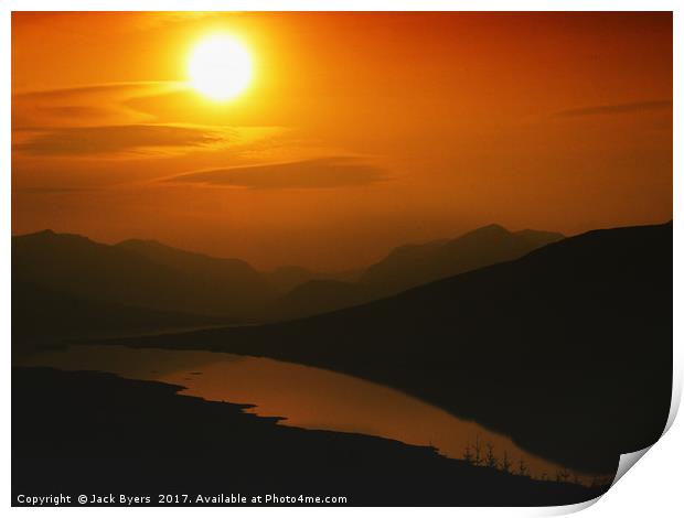    Highland Sunset                            Print by Jack Byers