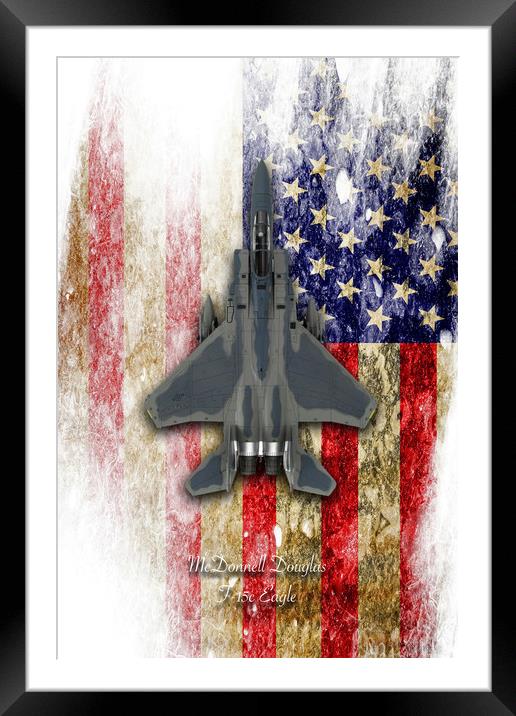 McDonnell Douglas F-15c Eagle Framed Mounted Print by J Biggadike