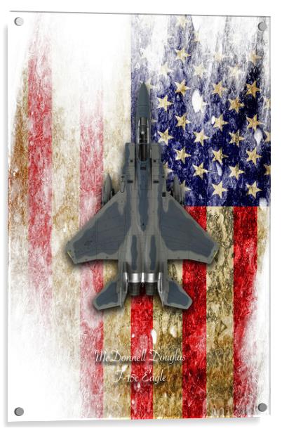 McDonnell Douglas F-15c Eagle Acrylic by J Biggadike