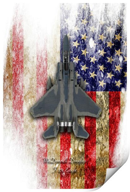 McDonnell Douglas F-15c Eagle Print by J Biggadike