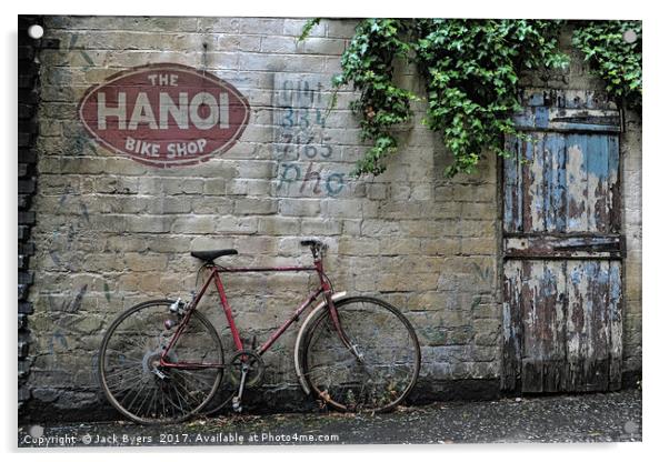  The Hanoi Bike Shop Resturant Acrylic by Jack Byers