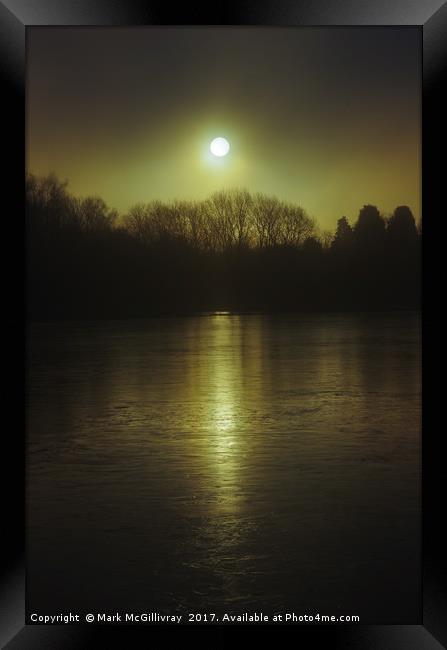 Misty Sunrise over Icy Garnqueen Loch Framed Print by Mark McGillivray