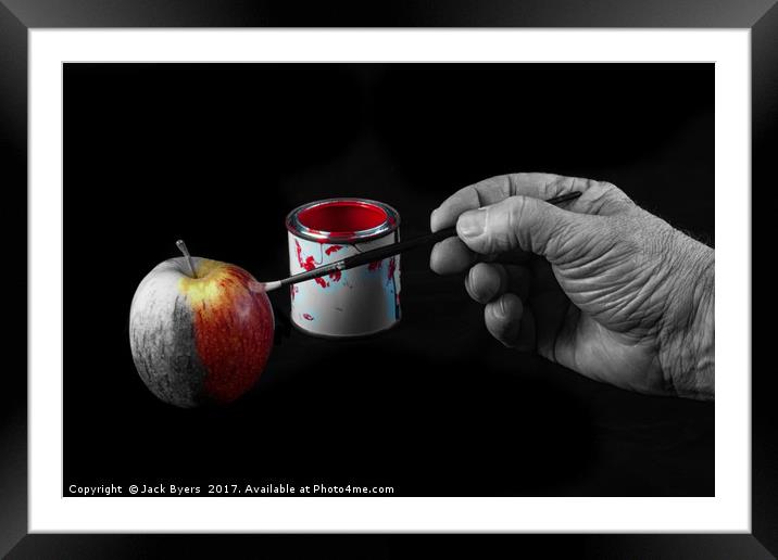 An Apple a day Framed Mounted Print by Jack Byers