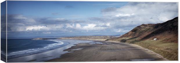 RHOSSILI BEACH Canvas Print by Anthony R Dudley (LRPS)