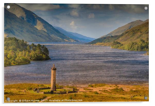 Scotland's Timeless Glenfinnan Monument: A Natural Acrylic by Gilbert Hurree