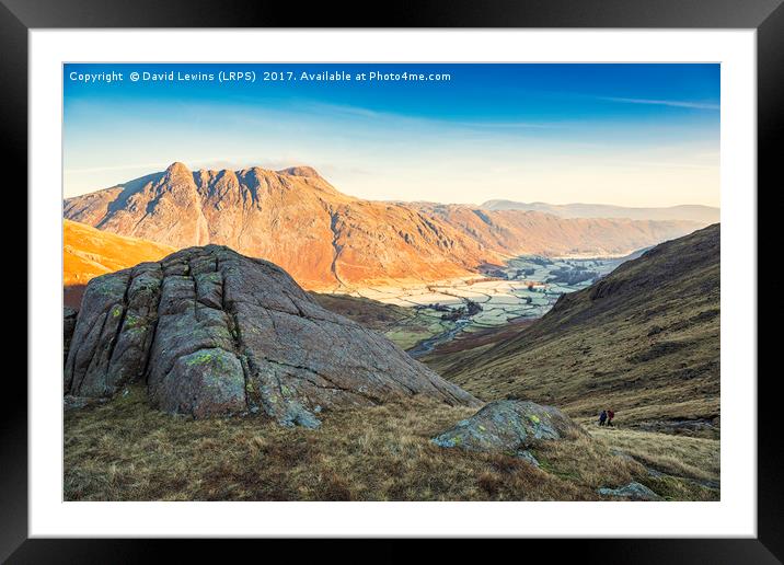 Great Langdale Framed Mounted Print by David Lewins (LRPS)