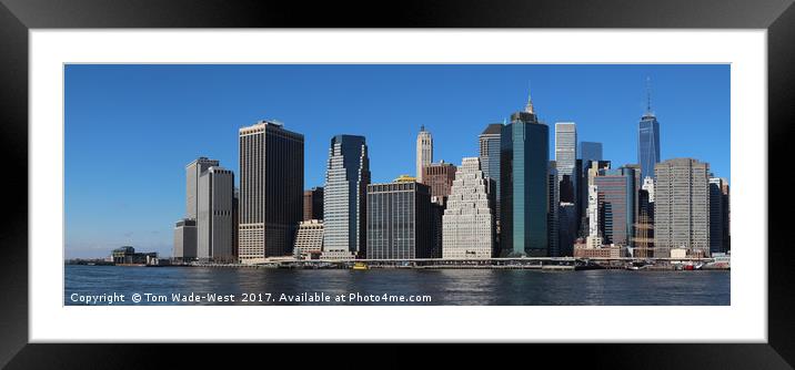 Lower Manhattan Framed Mounted Print by Tom Wade-West