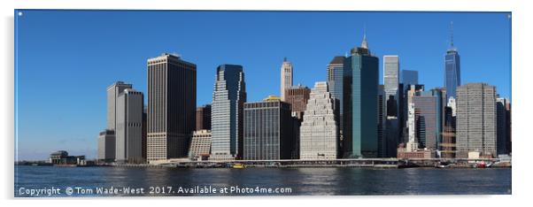 Lower Manhattan Acrylic by Tom Wade-West