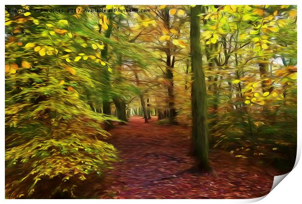 Walk in the Enchanted Forest Print by Jim Jones
