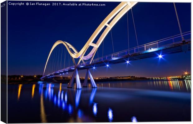 Infinity Bridge, Stockton Canvas Print by Ian Flanagan