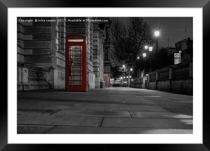 the red box Framed Mounted Print by mike cooper
