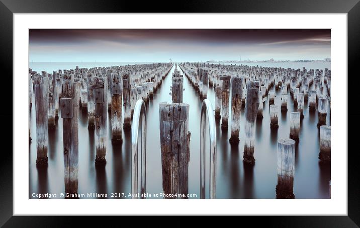 Princes Pier, Melbourne Framed Mounted Print by Graham Williams