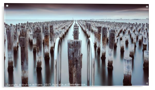 Princes Pier, Melbourne Acrylic by Graham Williams