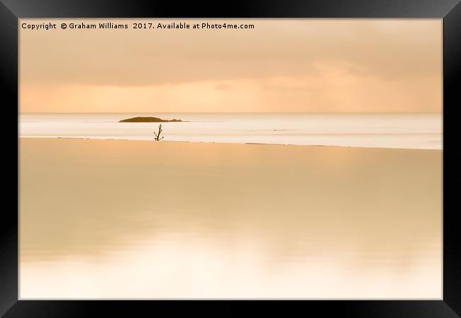 Golden infinity pool Framed Print by Graham Williams