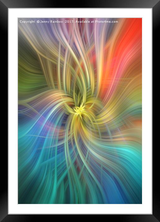 Intelligence. Mystery of Colors   Framed Mounted Print by Jenny Rainbow