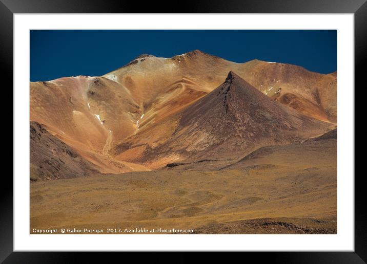 Bolivian Highland Framed Mounted Print by Gabor Pozsgai
