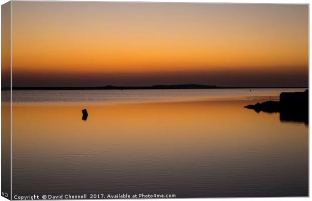 West Kirby Twilight Glow  Canvas Print by David Chennell